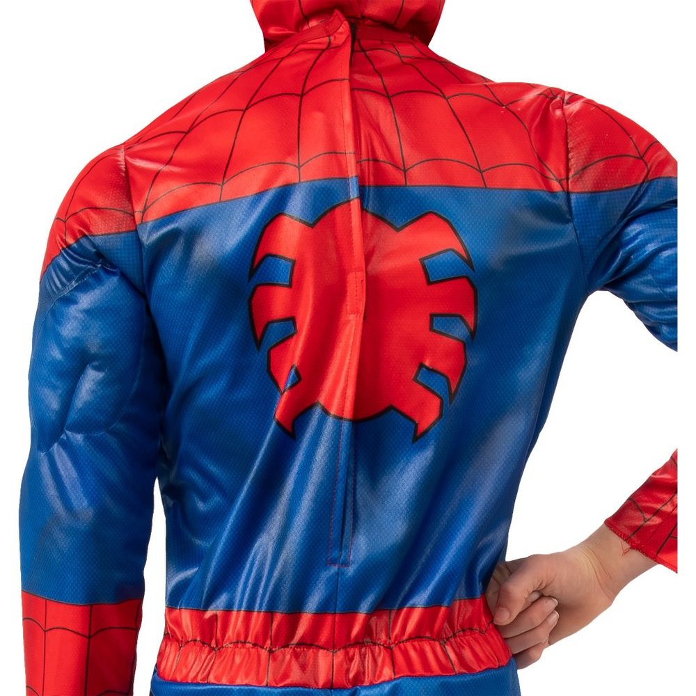 Boys Child Spider-Man MUSCLE Halloween Costume Spiderman Size Med 8/10 NWT - Picture 2 of 4